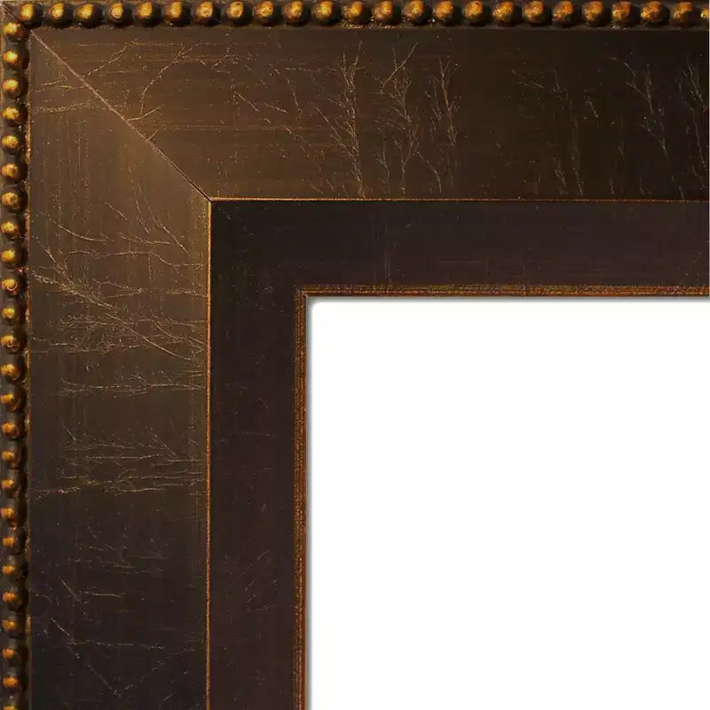Specchio da pavimento reclinabile Amanti Art Signore Bronze Wood senza smusso 28" x 64"
