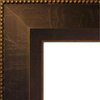 Specchio da pavimento reclinabile Amanti Art Signore Bronze Wood senza smusso 28" x 64"