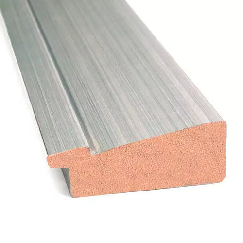 Specchio da porta stretto 18" x 52" in legno argento Romano senza bordo - Amanti Art: specchio da armadio moderno a figura intera da appendere
