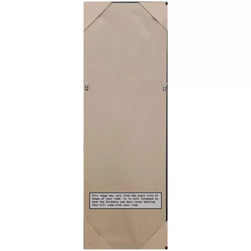 Specchio da porta stretto 18" x 52" in legno argento Romano senza bordo - Amanti Art: specchio da armadio moderno a figura intera da appendere