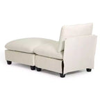 WestinTrends Augusta 68.5 Poltrona chaise longue da interno imbottita in ciniglia