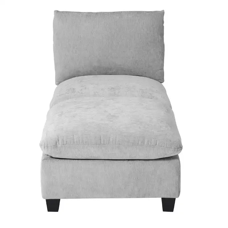 WestinTrends Augusta 68.5 Poltrona chaise longue da interno imbottita in ciniglia