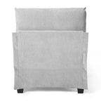 WestinTrends Augusta 68.5 Poltrona chaise longue da interno imbottita in ciniglia