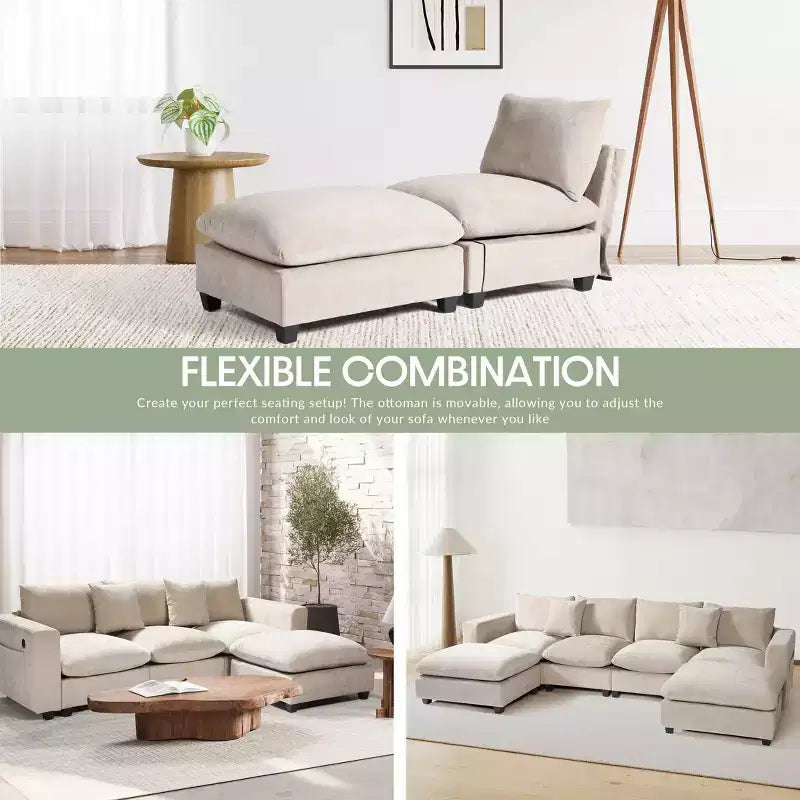 WestinTrends Augusta 68.5 Poltrona chaise longue da interno imbottita in ciniglia
