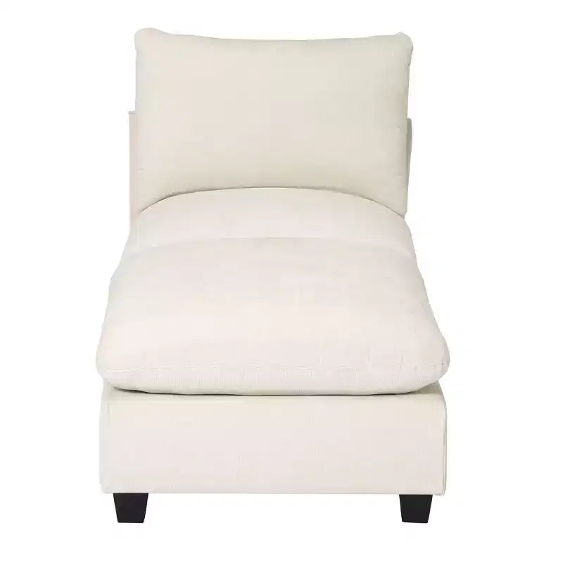 WestinTrends Augusta 68.5 Poltrona chaise longue da interno imbottita in ciniglia