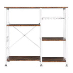 Karl Home Scaffale da Forno a 3 Ripiani, Scaffale Utensili da Cucina, Porta Microonde, Carrello Portaoggetti