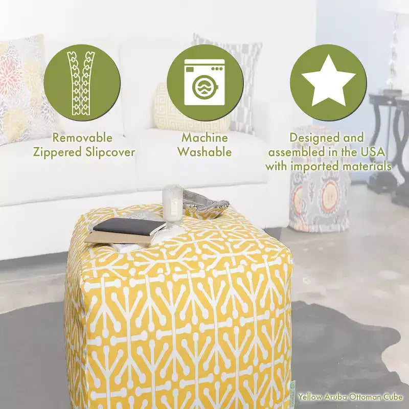 Majestic Home Goods, Cube Pouf Links