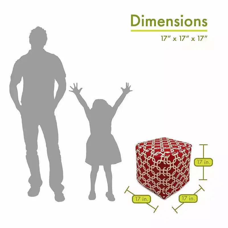 Majestic Home Goods, Cube Pouf Links