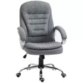 High Back Home Office Chair Executive Computer Chair with Adjustable Height, Upholstered Thick Padding Headrest and Armrest