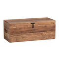 Crestview Collection Brown Solid Wood Storage Trunk