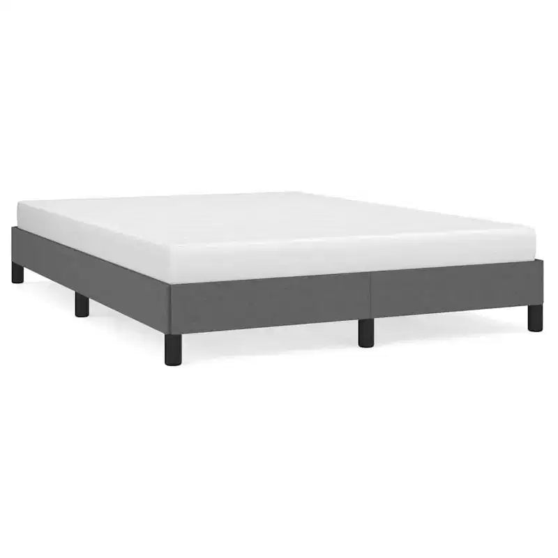 Struttura letto grigio scuro poliestere, compensato, legno composito una piazza e mezza