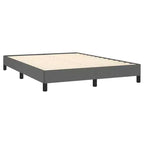 Struttura letto grigio scuro poliestere, compensato, legno composito una piazza e mezza