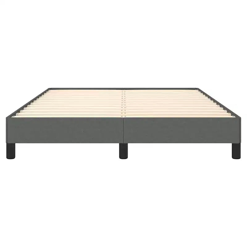Struttura letto grigio scuro poliestere, compensato, legno composito una piazza e mezza
