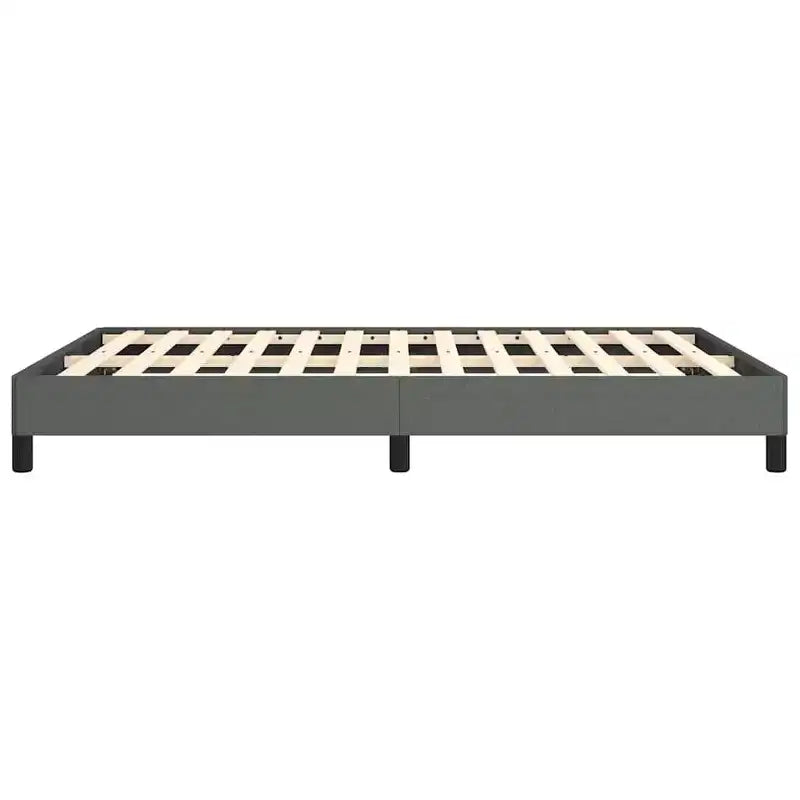 Struttura letto grigio scuro poliestere, compensato, legno composito una piazza e mezza