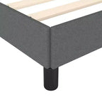 Struttura letto grigio scuro poliestere, compensato, legno composito una piazza e mezza