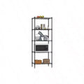 Metal Frame Storage Shelves 5 - Tier Wire Shelving Heavy Duty Black Kitchen Garage Shelf with Leveling Feet 12x17x48 Inches
