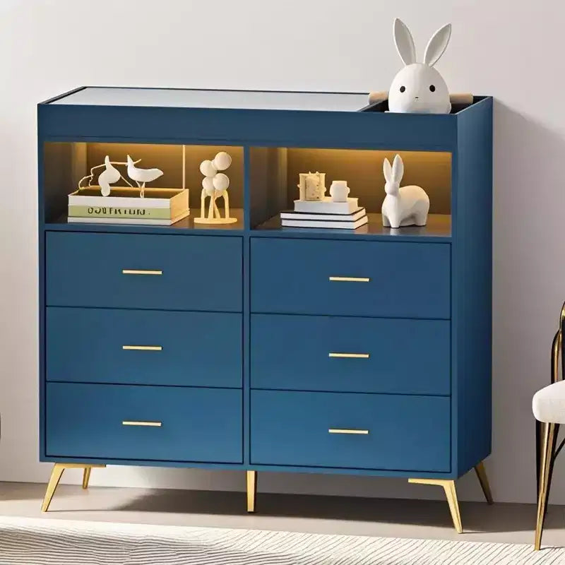Comò Fasciatoio con Cassetti, Comò per Cameretta con Piano Fasciatoio, Organizer Fasciatoio con Ripiano Aperto per Camera da Letto