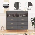Comò Fasciatoio con Cassetti, Comò per Cameretta con Piano Fasciatoio, Organizer Fasciatoio con Ripiano Aperto per Camera da Letto