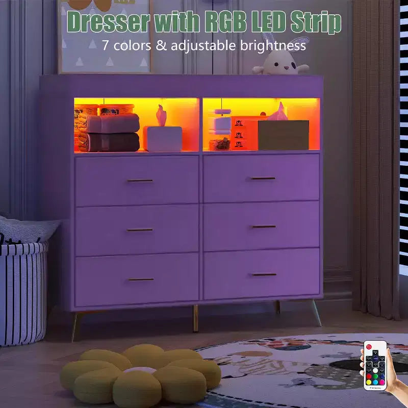 Comò Fasciatoio con Cassetti, Comò per Cameretta con Piano Fasciatoio, Organizer Fasciatoio con Ripiano Aperto per Camera da Letto