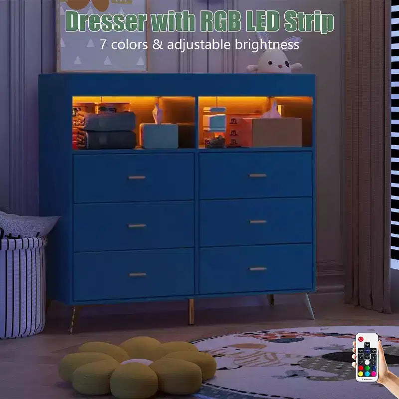 Comò Fasciatoio con Cassetti, Comò per Cameretta con Piano Fasciatoio, Organizer Fasciatoio con Ripiano Aperto per Camera da Letto