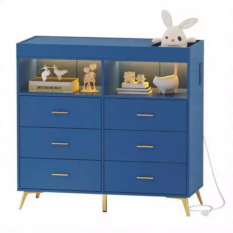 Comò Fasciatoio con Cassetti, Comò per Cameretta con Piano Fasciatoio, Organizer Fasciatoio con Ripiano Aperto per Camera da Letto