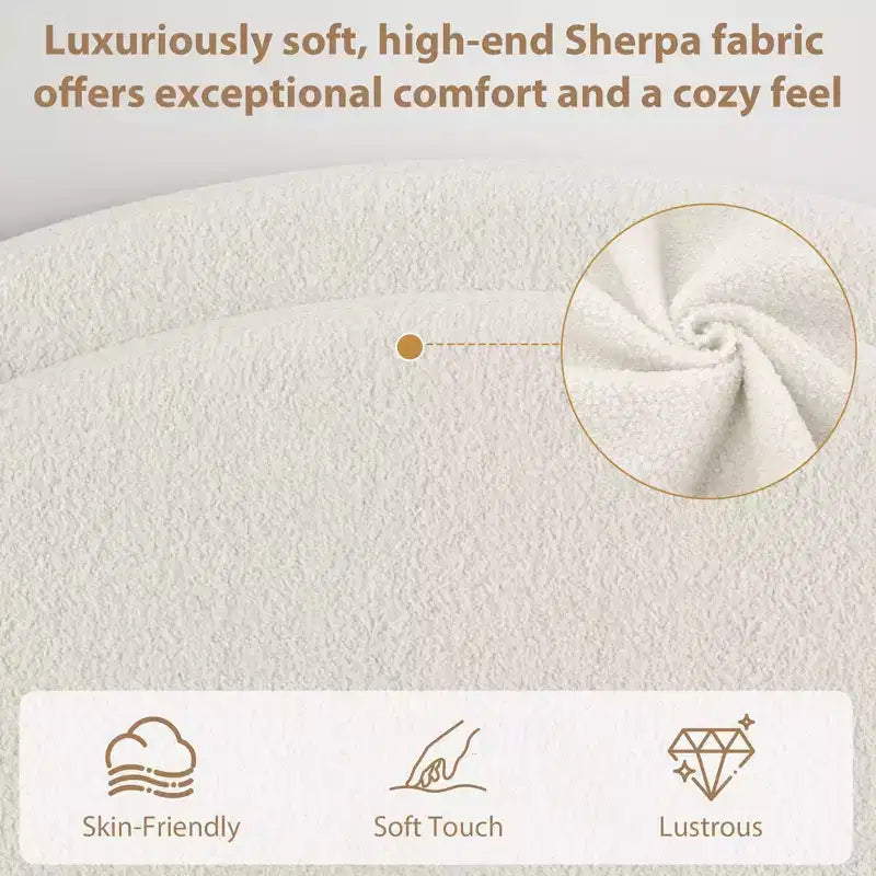 Struttura letto con cassetti contenitore, letto a piattaforma imbottito in boucle con testiera rotonda, resistente e silenzioso, non necessita di box spring