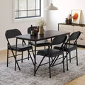 Metal Folding Chairs with Padded Cushion and Back, Metal Chairs with Cushion and Durable Steel Frame, Indoor Outdoor Portable Stackable Seat