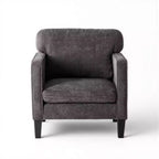 Okak Poltrona da lettura moderna e confortevole in ciniglia con braccioli e schienale, Poltrona lounge per soggiorno, camera da letto