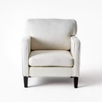 Okak Poltrona da lettura moderna e confortevole in ciniglia con braccioli e schienale, Poltrona lounge per soggiorno, camera da letto