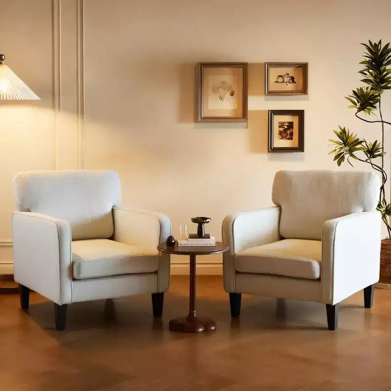 Okak Poltrona da lettura moderna e confortevole in ciniglia con braccioli e schienale, Poltrona lounge per soggiorno, camera da letto