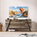 Acekool 55 Inch TV Stand, Entertainment Center with Adjustable Shelf, 2 Drawers, Metal Legs for Living Room