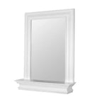 Specchio da parete rimovibile Stratford Teamson Home con ripiano portaoggetti, bianco