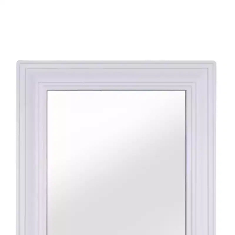 Specchio da parete rimovibile Stratford Teamson Home con ripiano portaoggetti, bianco