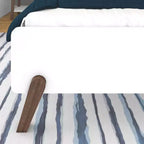 Struttura letto singola in legno massello stile moderno di metà secolo Max & Lily